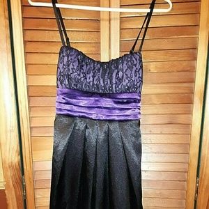 Nwot Gorgeous Purple & Lace B.Wear too! Gown Sz 7
